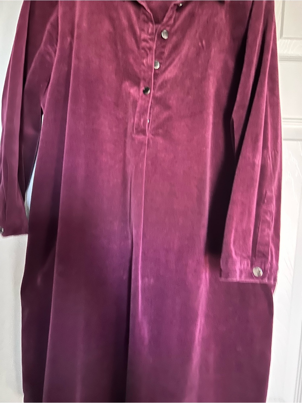 Joules Velvet Three Quater Sleeve Winter Tunic in Berry